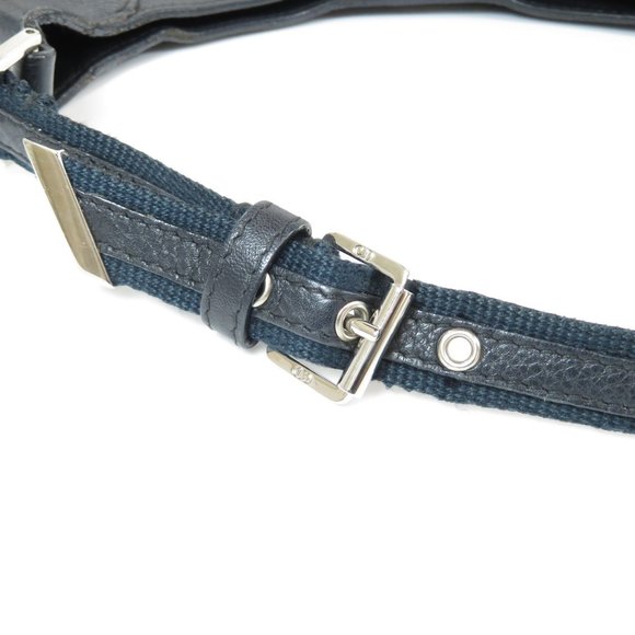 Christian Dior Trotter Pattern Shoulder Bag Canvas Black - Picture 7 of 9